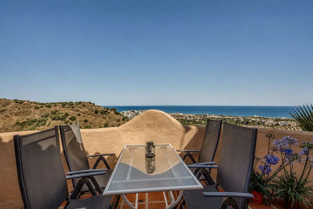 SEA-VIEW TERRACE WITH TRUE MEDITERRANEAN CHARM, IN
